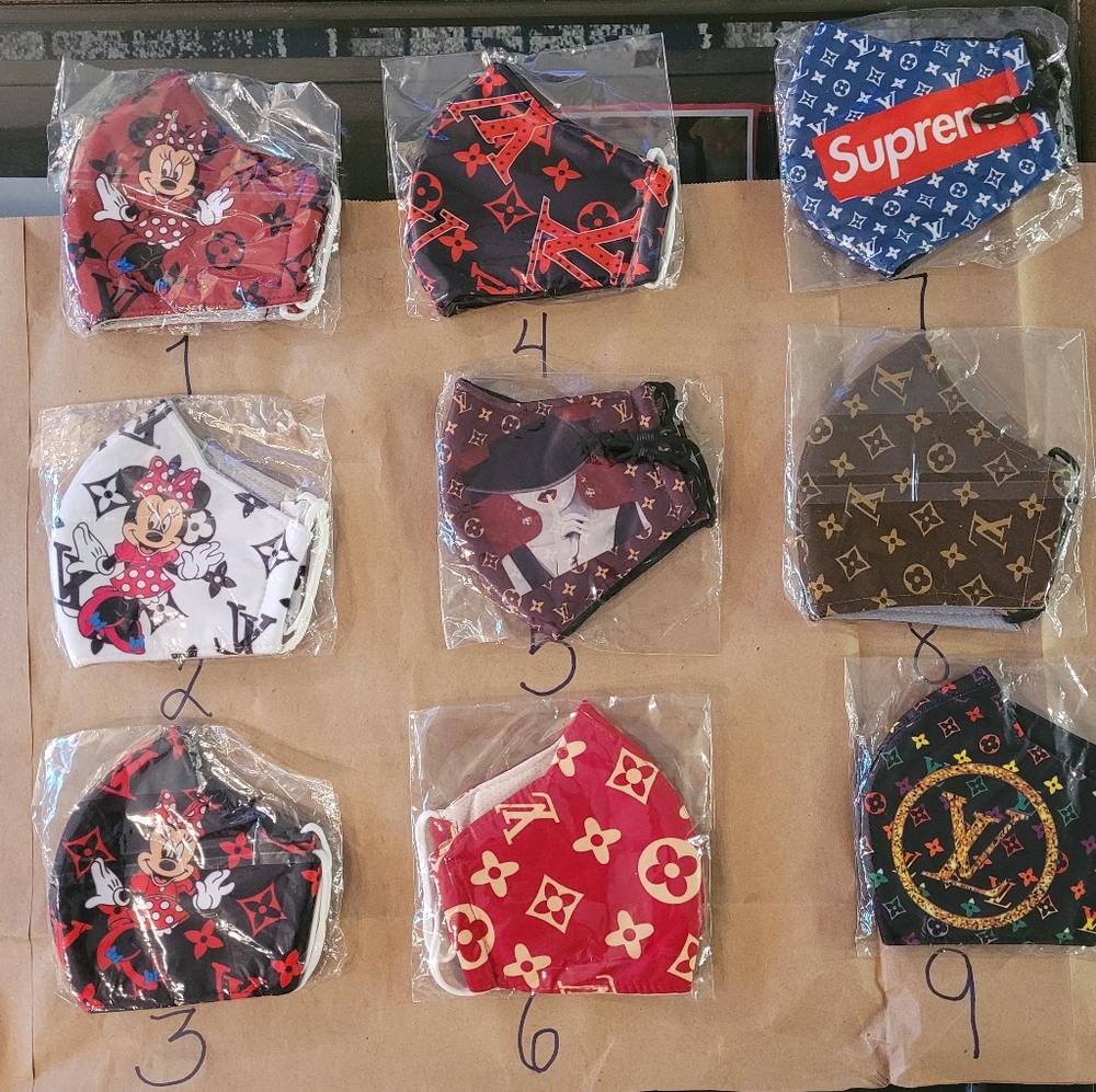 COPY - HANDMADE FASHION/DESIGNER FACE MASKS UNISEX